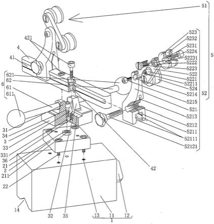 玻璃模具维修用的夹具结构的制作方法