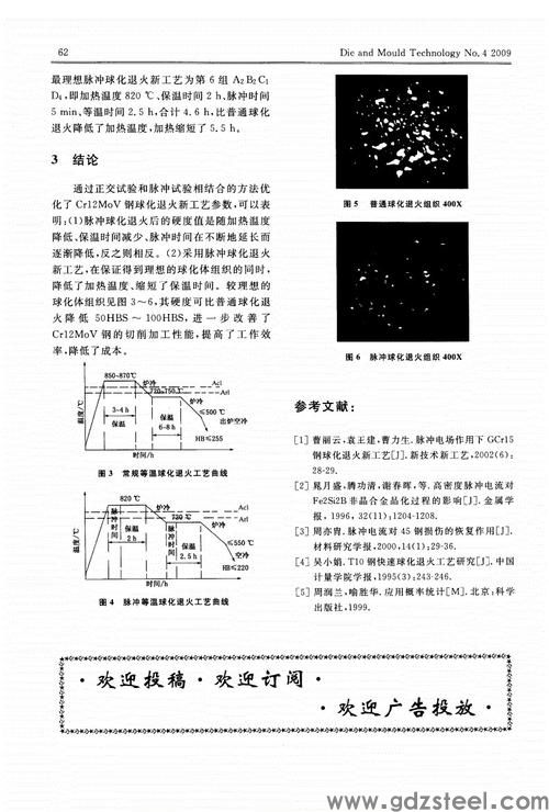 热处理对cr12mov钢组的相