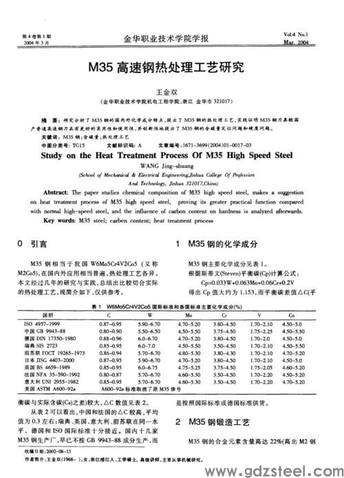 高速钢t15的熔炼